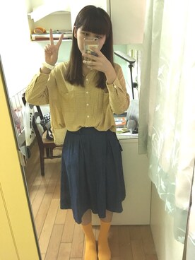 「planet（planet）のアイテム（ジャケット/アウター）」を使った、リリー♡さん（レディース・163cm）の冬コーディネート