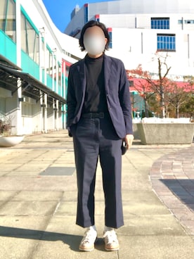 「RED KAP（レッドキャップ）のアイテム（Tシャツ/カットソー）」を使った、おしょんさん（メンズ・170cm）の冬コーディネート