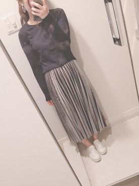 ぷんさん（レディース・155cm）の冬コーディネート