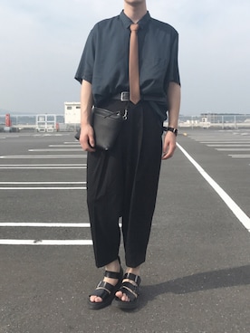 「フロントイン」｜ゆつきさん（メンズ・173cm）の夏コーディネート
