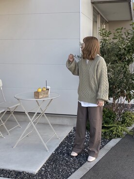 harunaさん（レディース・147cm）の冬コーディネート