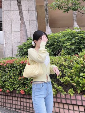 「OWN（オウン）のアイテム」を使った、유유さん（レディース・153cm）の春コーディネート