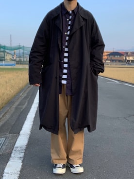 「TEATORA（テアトラ）のアイテム（その他アウター）」を使った、k_u_nioさん（メンズ・171cm）の冬コーディネート