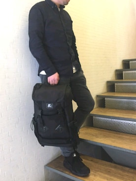 「STARTER BLACK LABEL(スターターブラックレーベル)のアイテム(バッグ)」を使った、fumiさん(メンズ・172cm)の春コーディネート