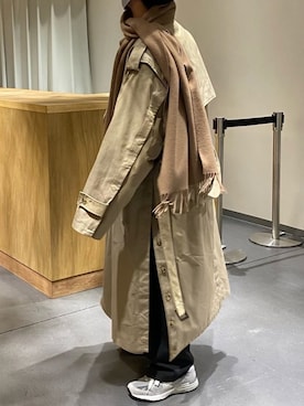 「stein」｜「アイテム（トレンチコート）」を使った、taigaさん（メンズ・165cm）の冬コーディネート