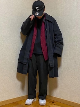 「LEMAIRE（ルメール）のアイテム（その他アウター）」を使った、taigaさん（メンズ・165cm）の春コーディネート