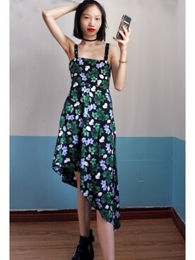 「stradivarius（ストラディバリウス）のアイテム（ワンピース/ドレス）」を使った、celineさん（レディース・170cm）の夏コーディネート