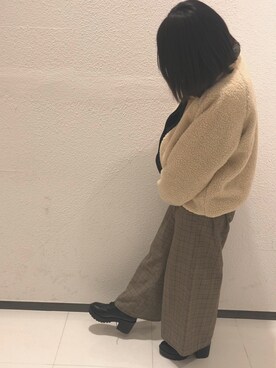 「SpRay（スプレイ）のアイテム（ブルゾン）」を使った、ᴀʏᴜさん（レディース・160cm）の冬コーディネート