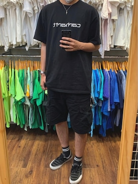 「VANS（バンズ）のアイテム（レッグウェア）」を使った、Rさん（メンズ・187cm）の夏コーディネート