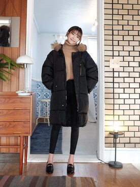 「FLYMODEL（フライモデル）のアイテム」を使った、FLYMODELさん（レディース・167cm）の冬コーディネート