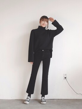 「FLYMODEL（フライモデル）のアイテム」を使った、FLYMODELさん（レディース・167cm）の冬コーディネート