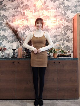 「FLYMODEL（フライモデル）のアイテム」を使った、FLYMODELさん（レディース・167cm）の冬コーディネート