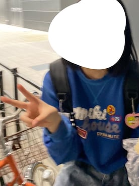 「MIKI HOUSE（ミキハウス）のアイテム（スウェット）」を使った、オレ！さん（メンズ・156cm）の春コーディネート