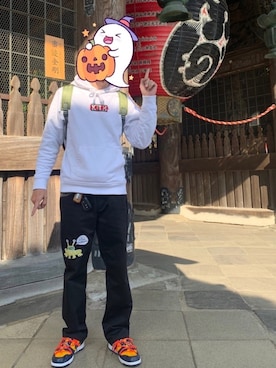 「kith」｜「アイテム（その他）」を使った、towaさん（メンズ・175cm）の秋コーディネート