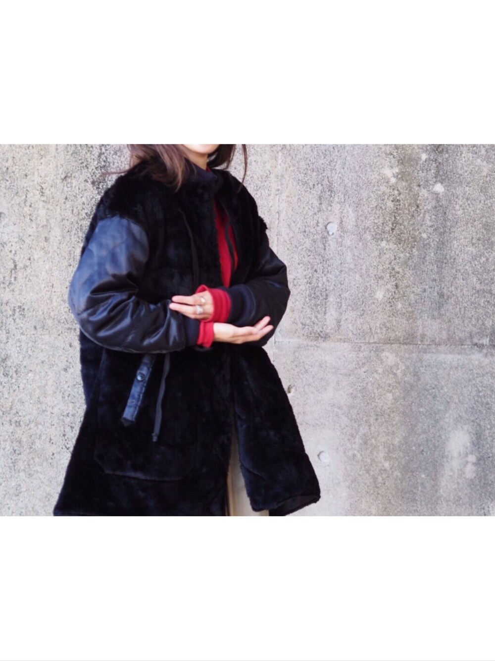 「ENGINEERED GARMENTS」｜「Engineered Garmentsのアイテム（ジャケット/アウター、ブラック系）」を使った、shizukisakamotさん（レディース・161cm）の冬コーディネートの1枚目の写真