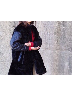 「Engineered Garments（エンジニアードガーメンツ）のアイテム（ジャケット/アウター）」を使った、shizukisakamotさん（レディース・161cm）の冬コーディネート