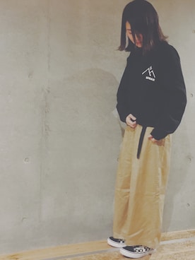 「SUGARのアイテム」を使った、a ya me、 さん（レディース・153cm）の春コーディネート