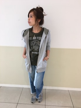 kinukaさん（レディース・157cm）の夏コーディネート