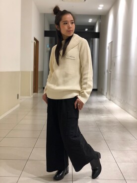 「AVIREX（アヴィレックス）のアイテム（ブーツ）」を使った、kinukaさん（レディース・157cm）の秋コーディネート