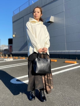 kinukaさん（レディース・157cm）の冬コーディネート