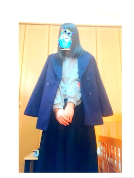 「one way（ワンウェイ）のアイテム（スウェット）」を使った、miwaさん（レディース・159cm）の冬コーディネート