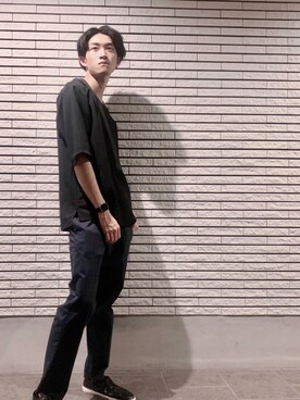 「URBAN RESEARCH（アーバンリサーチ）のアイテム（その他トップス）」を使った、Ma hiloさん（メンズ・178cm）の夏コーディネート