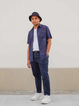 「streetsnap」｜「アイテム（帽子）」を使った、jikkopuzonさん（メンズ・180cm）の秋コーディネート
