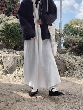 「merry jenny（メリージェニー）のアイテム（ブルゾン）」を使った、みーこさん（レディース・162cm）の春コーディネート
