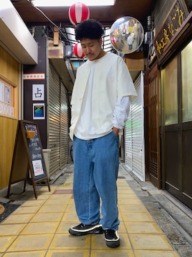 「MENS」｜山直 悠一郎さん（メンズ・175cm）の春コーディネート