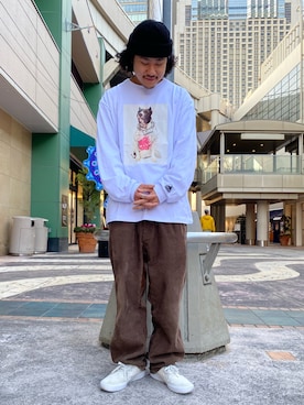 山直 悠一郎さん(メンズ・175cm)の冬コーディネート