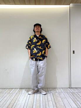 山直 悠一郎さん（メンズ・175cm）の夏コーディネート