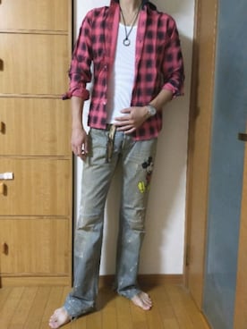 「DOLCE&GABBANA（ドルチェアンドガッバーナ）のアイテム（財布/小物）」を使った、ゆう【相互フォロー】さん（メンズ・184cm）の夏コーディネート