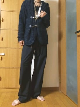 「jiggys shop（ジギーズショップ）のアイテム（スラックス）」を使った、ゆう【相互フォロー】さん（メンズ・184cm）の秋コーディネート