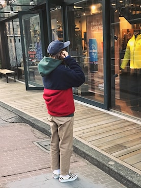 「アイテム（スリッポン、その他）」を使った、へななさん（レディース・162cm）の秋コーディネート