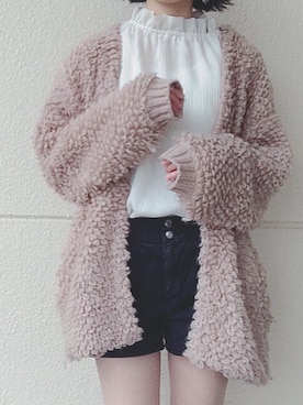 「Kastane（カスタネ）のバックリボンギャザーブラウス（シャツ/ブラウス）」を使った、 か  ず  さん（レディース・163cm）の冬コーディネート