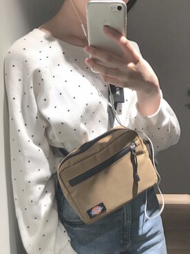 「Kastane（カスタネ）のワッフルドットロンT（Tシャツ/カットソー、ホワイト系）」を使った、 か  ず  さん（レディース・163cm）の夏コーディネート