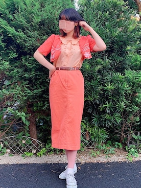 「着まわしコーデ」｜「アイテム（その他トップス）」を使った、CHAKIさん（レディース・174cm）の夏コーディネート