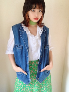 「こっとんぶらうす」｜CHAKIさん（レディース・174cm）の夏コーディネート