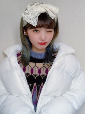 「FEKETE（フェケテ）のアイテム（ジャケット/アウター）」を使った、CHAKIさん（レディース・174cm）の冬コーディネート
