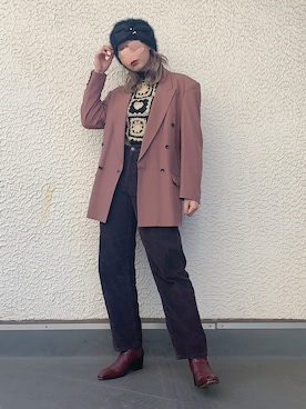 「アイテム（フォーマルスーツ/小物）」を使った、CHAKIさん（レディース・174cm・20代）の冬コーディネート