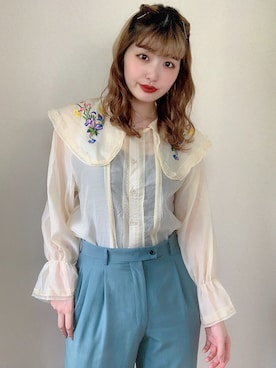 「AIMABLE（エマーブル）のアイテム」を使った、CHAKIさん（レディース・175cm）の春コーディネート