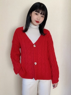 「レザーブーツ」｜「アイテム（スラックス）」を使った、CHAKIさん（レディース・175cm）の秋コーディネート