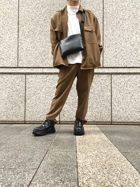 「チドリ柄」｜「アイテム（アクセサリー）」を使った、sooma さん（メンズ・161cm）の春コーディネート