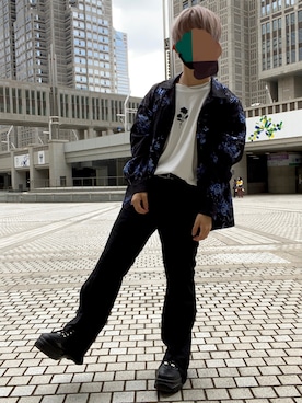 「薔薇」｜「アイテム（アクセサリー）」を使った、sooma さん（メンズ・161cm）の春コーディネート