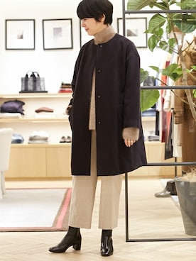 「BALLSEY（ボールジィ）のアイテム（その他アウター）」を使った、Sunaga_TOMORROWLANDさん（レディース・162cm）の冬コーディネート