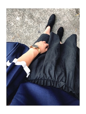 「PULL&BEAR（プルアンドベア）のアイテム（ブーツ）」を使った、💙コニー💙さん（レディース・155cm）の秋コーディネート