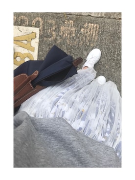 「UNTITLED（アンタイトル）のアイテム（スカート）」を使った、💙コニー💙さん（レディース・155cm）の春コーディネート