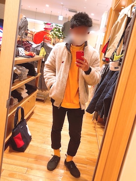 「Deviluse（Deviluse）のアイテム（スウェット）」を使った、ヨッシーさん（メンズ・165cm）の春コーディネート