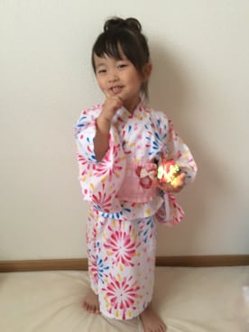「花火」｜「アイテム（その他）」を使った、ゆづ☆*。さん（キッズ・80cm）の夏コーディネート
