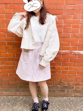 「le reve vaniller（ル レーヴ ヴァニレ）のアイテム」を使った、そらのうさぎさん（レディース・155cm）の春コーディネート